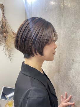 カシュカシュ(cache cache) 縮毛矯正　ショート　ショートボブ　酸性ストレート