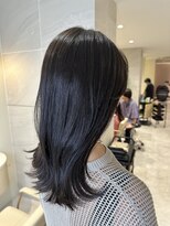 ミズチャーム(Ms.CHARM)&nbsp;前髪アンブレラカラーこなれミディイメチェンウェーブパーマ