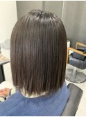 髪質改善×切りっぱなしボブ