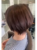 縦長に見えるボブ