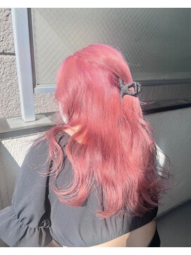 ラべリー 池袋(LOVELEY) ピンクカラー ブリーチ【池袋】