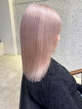 ストゥー(StueW.) ブリーチカラーホワイトピンク[倉敷][岡山][岡山美容室]