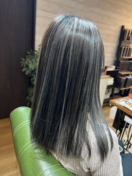 レック(REK) コントラストハイライト　グレー