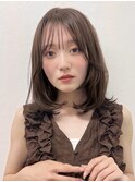 簡単スタイリング/伸ばしかけヘア/小顔ヘア/ブリーチなしカラー