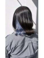 カリーナコークス 原宿 渋谷(Carina COKETH)&nbsp;爽やかクリアブルーのインナーカラー