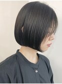 船橋大人ショートボブイルミナカラー丸みレイヤーくびれショート