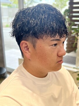 デプト(DEPT.) ツイストスパイラルパーマフェードメンズカットメンズサロン佐賀