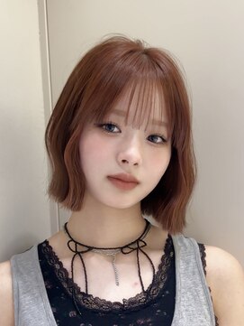 ロンドブルーム 天神大名店(Lond Bloom) ミディアムヘア韓国ボブタッセルボブレイヤーボブデザインカラー