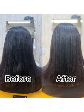 美髪矯正BeforeAfter