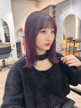 ラヴィズム(LUVISM) 顔周りレイヤー/ダブルカラー/髪質改善/ケアブリーチ万代新潟駅