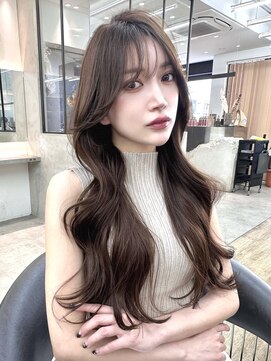 ロンドシエル 横浜(Lond ciel) オリーブグレー/レイヤーカット/黒髪/マロンベージュ/横浜