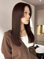 メゾンマイル 恵比寿(maison mile)&nbsp;大人綺麗なブラウンカラー/顔まわりカット/レイヤー/恵比寿駅