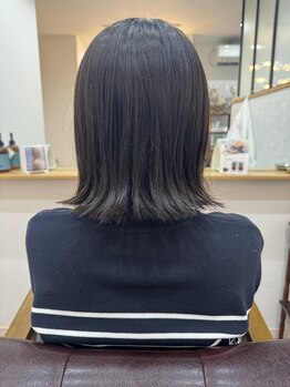 エワル(e'walu)の写真/お店独自のオートクチュールトリートメントでしっかり髪を補強し髪質改善◎