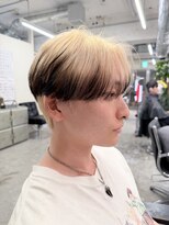 ノラ シブヤ(NORA) エンドカラーセンターパートルーツカラー韓国マッシュブリーチ