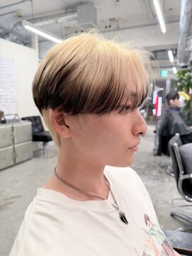 ノラ シブヤ(NORA) エンドカラーセンターパートルーツカラー韓国マッシュブリーチ