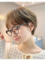サンドハーツギンザ(sand Hearts ginza)&nbsp;透け感ベージュの丸みショート
