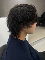 エルマーク 本山(L-MARK) ウルフヘア/メンズ/ウルフカット/スパイラルパーマ/波巻き