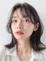 アトレ 福岡大名店(attrait)&nbsp;ツヤのあるブラウンミディアム×大人っぽいレイヤーカット