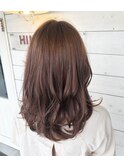 ミディアム レイヤー ミディアムレンジ オレンジベージュ
