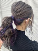 インナーカラー (ブルー、パープル、ピンク)