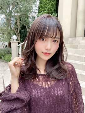 コア 銀座(COA) マロンベージュ/極細ハイライト/かきあげバング[銀座]