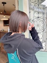 ラピッツヘアデザイン(la Pitt's hair design) ぱっつんボブ☆ラベンダーグレージュ
