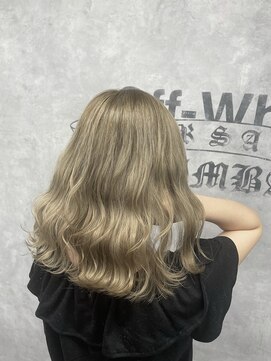 エル ヘアサロン なんば店(eL) ハイトーンベージュ
