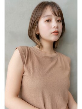 オースティン 流山おおたかの森(AUSTIN) 大人かわいい前髪セシルカットココアブラウンフリンジウェーブ