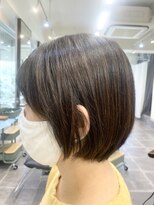 エイム 下北沢(aim)&nbsp;トレンド感*セクションカラーラベンダーブラウン　ボブ