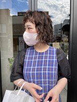 ヘアー アイス ルーチェ(HAIR ICI LUCE)&nbsp;前髪がcuteなボブパーマ / 井上