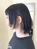 ニフティ(NIFTY)&nbsp;ウルフボブ×ブルーブラック×インナーシルバー/熊本/上通