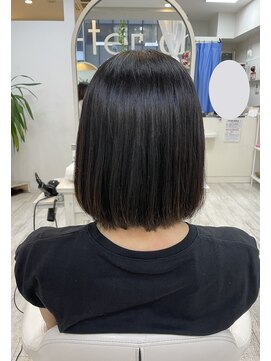 アルターシェリー(aL-ter che'rie) トリートメント×肩上ボブ[前髪/マチルダボブ/ピンクベージュ]