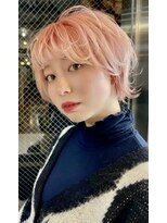 アイトーキョーエス 渋谷(AI TOKYO S) ショートウルフ×ペールピンク