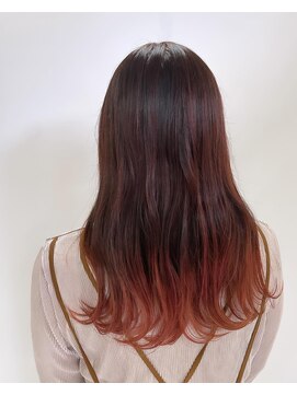 ヘアーデザインハル(hair desigin hal) グラデーションピンク