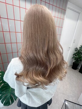 ペレ 渋谷(PELE) 切りっぱなしボブ/エアリーロング/美髪/ピンクブラウン/渋谷