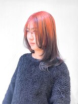 アッシュ 町田駅前通り店(Ash) ルーツカラー ピンク×ブラック