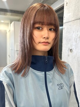 サンクプロジェクト(cinq PROJECT) ワンブリーチで作る透明感溢れるミルクティーベージュカラー