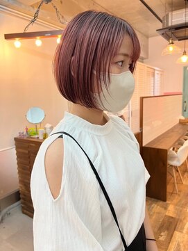 エース (ACE) 【ACE横浜】レイヤーボブ×ピンクベージュ