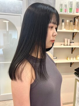 ポジ(poji) 髪質改善カラー　艶カラー　ブラウンカラー　ミディアム