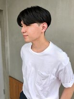 エクファフォーメン(EX-FA FOR MEN)&nbsp;ベリーショート/ダークアッシュ/ニュアンスパーマ/韓国マッシュ