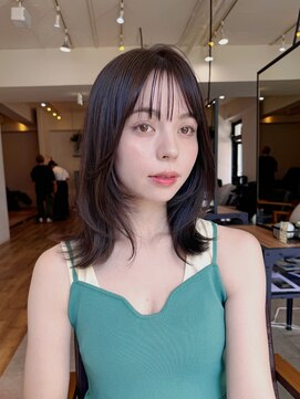 コート 表参道(Cote) Cote蒲牟田愛レイヤーロング外ハネボブ前髪パーマうる艶髪前髪