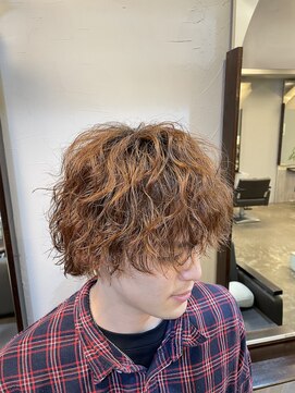 シャワ(CHAWA) メンズ・ニュアンスパーマ・波巻きスパイラルパーマ