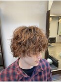 メンズ・ニュアンスパーマ・波巻きスパイラルパーマ