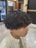 メンズカット＋波巻パーマ＋炭酸パック￥10500