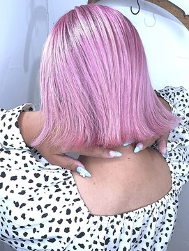 ブレイズヘアー(BLAZEhair) 【カラーチェンジ】ホワイトピンク×ブリーチ4回