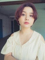 フランズ いわき(FLUNS)&nbsp;デザインカラー/レイヤーカット/ウェットヘア/オリーブベージュ