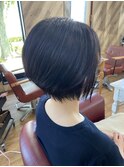 ジュエライズカラー　マッシュボブ　丸みボブ　大人かわいいボブ