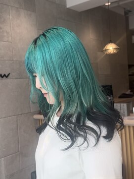 メロウバイケンジ(mellow by KENJE) ブリーチカラー/ダブルカラー/ケアブリーチ