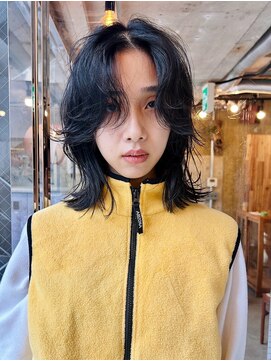 ヒュージ 三軒茶屋(huge) ニュアンスパーマ/レイヤーカット/大人かわいい/レイヤー