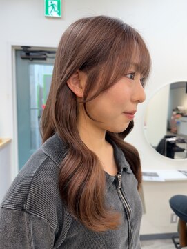 ヒョンミョン ライズバイレボ 柏西口店(hyon myon/RISEbyREVO) ヘーゼルベージュ/顔周りカット/くびれヘア